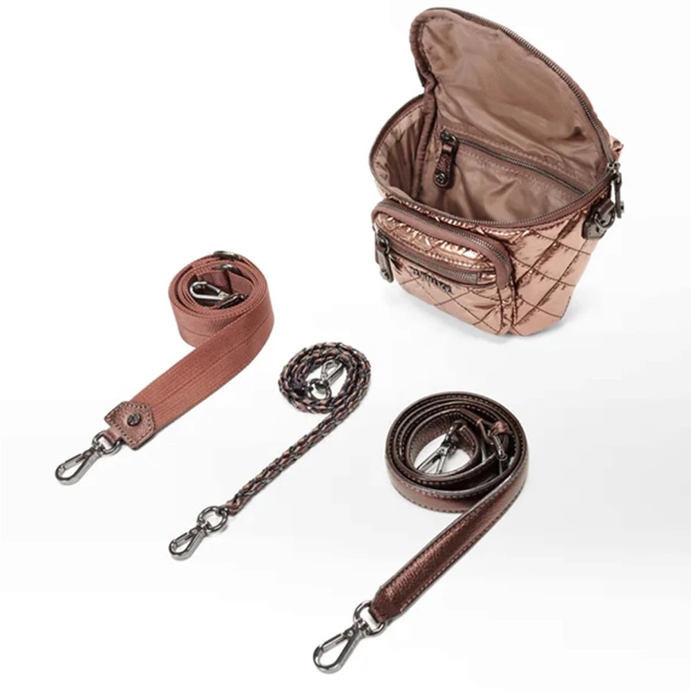 MZ Wallace Micro Crosby Sling, Copper Metallic Lacquer, NWT - Picture 7 of 9